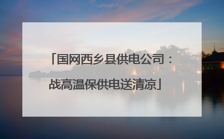国网西乡县供电公司：战高温保供电送清凉